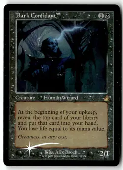MTG Foil Dark Confidant - Ravnica Remastered Moderately Played English - Image 1