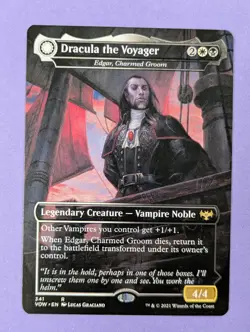 MTG Magic: Innistrad: Dracula the Voyager / Casket of Native Earth #341 Rare NM - Image 1