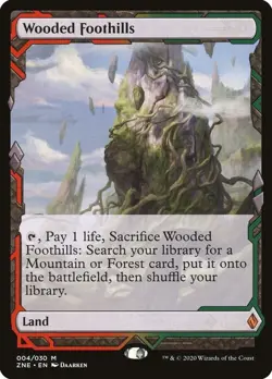 Wooded Foothills Zendikar Rising Expeditions Foil - Image 1