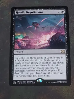 Hostile Negotiations The Brothers' War Magic the Gathering MTG Nice! - Image 1