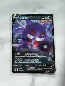 Gengar V 156/264 Ultra Rare Holo Card(Pokemon TCG Fusion Strike) - Image 1