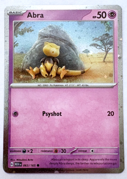 Abra 063/165 (Cosmos Holo) - Scarlet & Violet 151 - Pokemon TCG - NM - Image 1