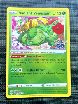 Radiant Venusaur 004/078 Pokemon GO Holo - Image 1