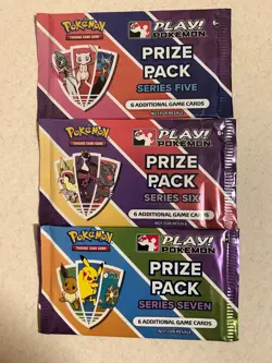 3x Play! Pokemon Prize Pack Series 5, 6 & 7 *FACTORY SEALED* Booster Packs NEW - Image 1