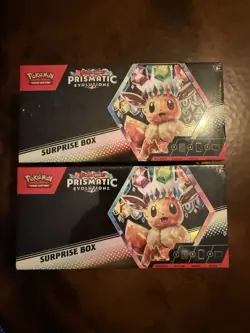 🔥Pokemon TCG Prismatic Evolutions Surprise Box Factory Sealed (2x Box Lot)🔥🔥 - Image 1