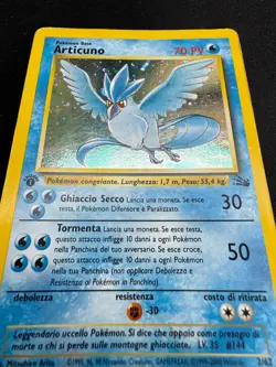 Pokemon Articuno 2/62 Fossil Rara Holo Prima Edizione Wizards ITA Carte Vintage - Image 4