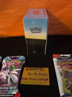 Pokemon Scarlet and Violet: Paradox Rift Roaring Moon ETB sealed + Lot - Image 3