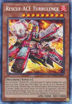 Rescue Ace Turbulence 1st Ed Collector's Rare AMDE-EN007 NM FREE SHIPPING - Image 1