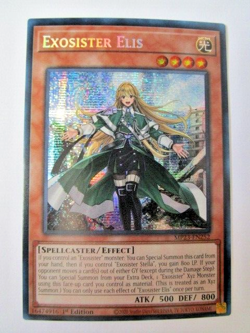 Yugioh! Exosister Elis Mp23-En252 Prismatic Secret Rare Near Mint!! - Image 1