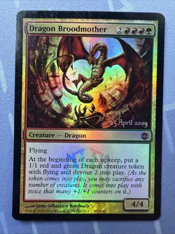 Dragon Broodmother Prerelease Cards FOIL Promo Magic: The Gathering 2009 - Image 2
