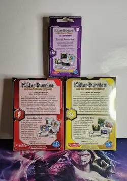 KILLER BUNNIES ENERGY & LAND STARTER Deck Deadly Aliens Expansion Pack Card game - Image 2