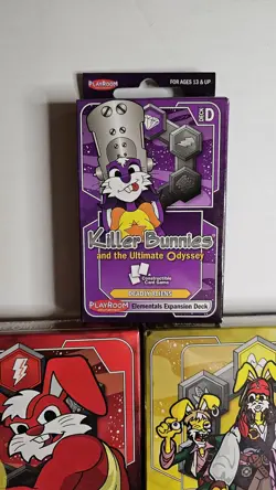 KILLER BUNNIES ENERGY & LAND STARTER Deck Deadly Aliens Expansion Pack Card game - Image 5