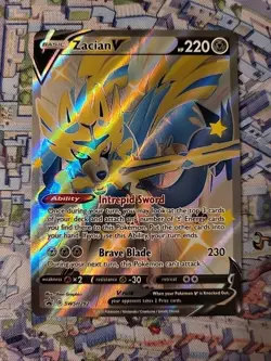Zacian V (Shiny) SWSH292 SWSH: Sword & Shield Promo Cards Holo Pokemon - Image 1