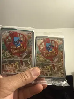 Riolu Mega Evolution ETB Pokemon Card Promo 010 Sealed X2! - Image 1