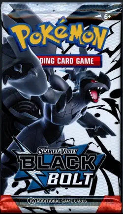 Pokemon SV Black Bolt Booster Pack - 10 Cards / Pack - SEALED - Image 1