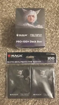 Ultra Pro Magic Final Fantasy Card Sleeves + Deck Box Y'shtola Night's Blessed - Image 1