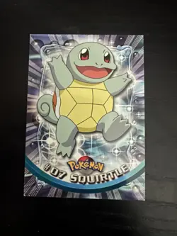1999 Nintendo Topps Pokemon Trading Card #07 Squirtle TV Animation Edition. NM - Image 1