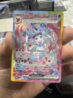 Pokemon Sylveon EX TCG Prismatic Evolutions Holo Rare Card 156/131 SV TCG Card - Image 4