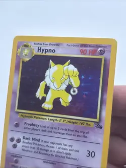Pokemon TCG Hypno Fossil Holo Card 8/62 Unlimited Rare - Image 4