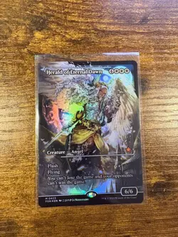 MTG Herald of Eternal Dawn Showcase FOIL Mythic Foundations #423 - Image 1