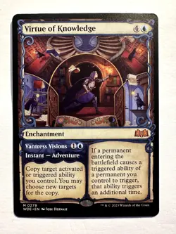 Virtue of Knowledge (Showcase) M Wilds of Eldraine 279 NM - Image 1