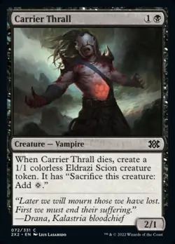 FOIL Carrier Thrall | MtG Magic Double Masters 2022 | English |Near Mint-Mint NM - Image 1