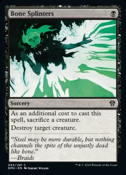 FOIL Bone Splinters | MtG Magic Dominaria United | English | Near Mint-Mint (NM) - Image 1