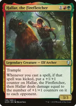 Hallar, the Firefletcher | MtG Magic Dominaria | English | Near Mint-Mint (NM-M) - Image 1