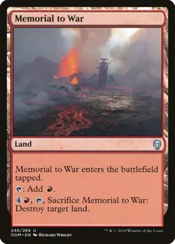 Memorial to War | MtG Magic Dominaria | English | Near Mint-Mint (NM-M) - Image 1