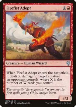 Firefist Adept | MtG Magic Dominaria | English | Near Mint-Mint (NM-M) - Image 1