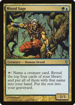 Wood Sage | MtG Magic Conspiracy | English | Near Mint-Mint (NM-M) - Image 1