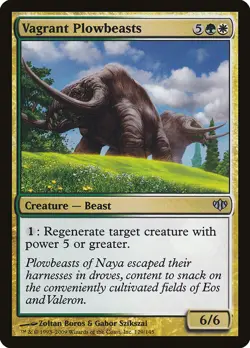 Vagrant Plowbeasts | MtG Magic Conflux | English | Near Mint-Mint (NM-M) - Image 1