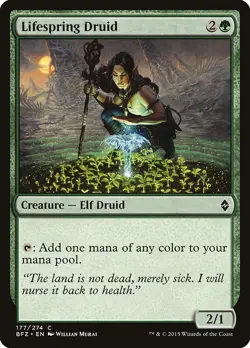 Lifespring Druid | MtG Magic Battle for Zendikar | English | Near Mint-Mint (NM) - Image 1