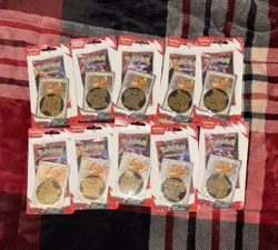 Pokemon TCG Destined Rivals Checklane Blister Eevee Lot Of 10 - Image 1