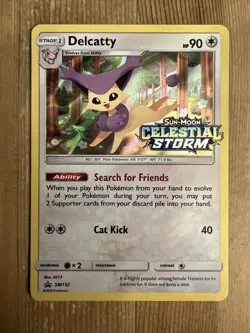 Delcatty SM132 Pre Release Black Star Promo Holo Rare Pokemon Sun & Moon NM/VLP - Image 1