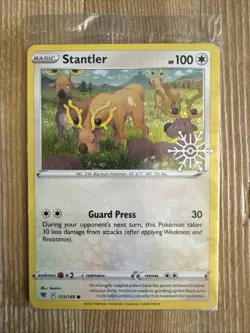 Stantler - 125/189 - Pokemon Astral Radiance Holiday Calendar Promo SEALED NM - Image 1