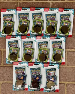 Lot of 12 - Pokemon TCG Journey Together Blister Pack (9) Yanma & (3) Scraggy - Image 1