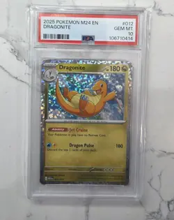 2025 Pokemon M24 EN Dragonite McDonalds Promo PSA 10 - Image 1