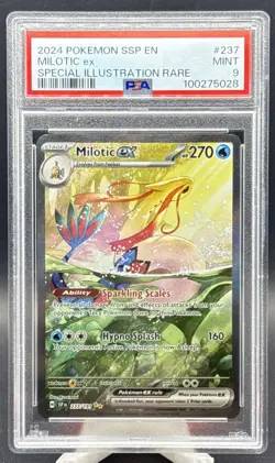 2024 Pokemon Surging Sparks 237 Milotic Special Illustration Rare PSA 9 - Image 1