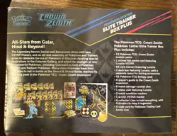 Pokemon Center Crown Zenith Elite Trainer Box Plus FACTORY SEALED ETB Plus - Image 2