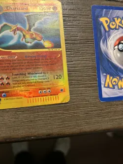 Pokemon TCG Charizard And Blastoise Reverse Holo Ereader Ungraded 40/165 4/165 - Image 4