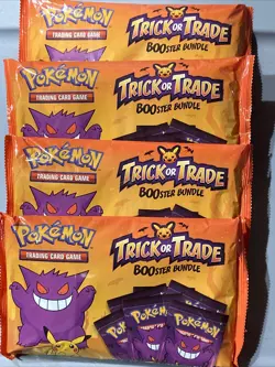 Pokemon TCG BOOster Gengar Trick Or Trade Halloween BOOster Bags (40 Packs Each) 820650850783 - Image 1