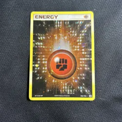 Fighting Energy 106/106 Rare Holo Emerald Set Pokemon LP - swirls - Image 1