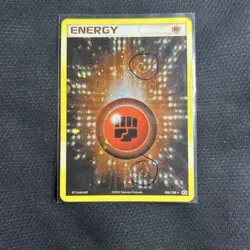 Fighting Energy 106/106 Rare Holo Emerald Set Pokemon LP - swirls - Image 3
