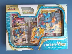 Pokemon TCG Lucario VStar Special Collection Box Fusion Strike Lost Origin Packs - Image 1