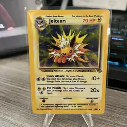 Pokemon TCG 1999 Jolteon Holo Jungle Unlimited 4/64 MP - Image 1