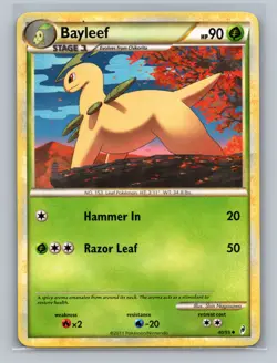 Pokemon TCG Bayleef 40/95 Call of Legends Normal LP - Image 1