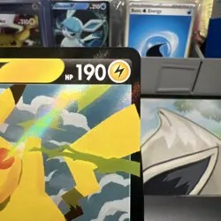 Mint Pikachu v Pokemon TCG SWSH143 Celebrations Card Promo - Image 3
