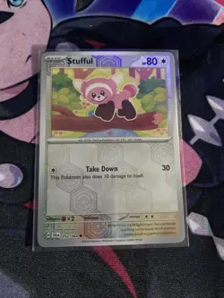 Stufful 052/064 Reverse Holo Shrouded Fable Pokemon Card - NM Near Mint - Image 1