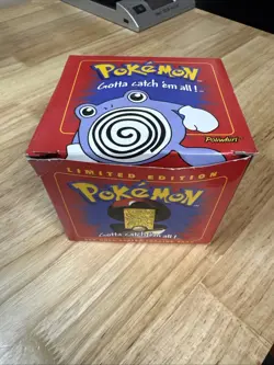 Nintendo Pokemon POLIWHIRL Burger King Trading Card Gold Plate 23k Red Bx SEALED - Image 1